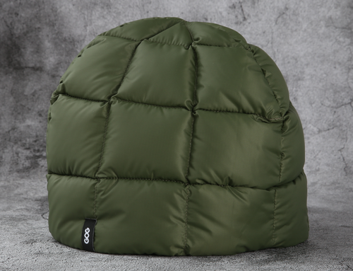 Goose Down Beanie, Olive