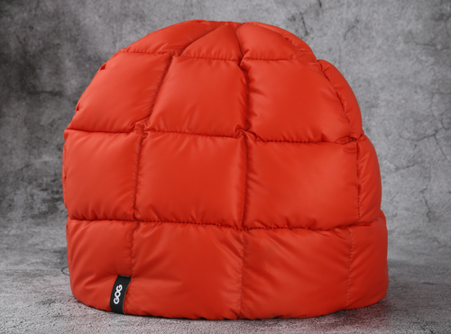 Goose Down Beanie, Red