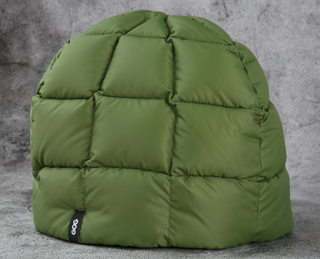 Goose Down Beanie, Green